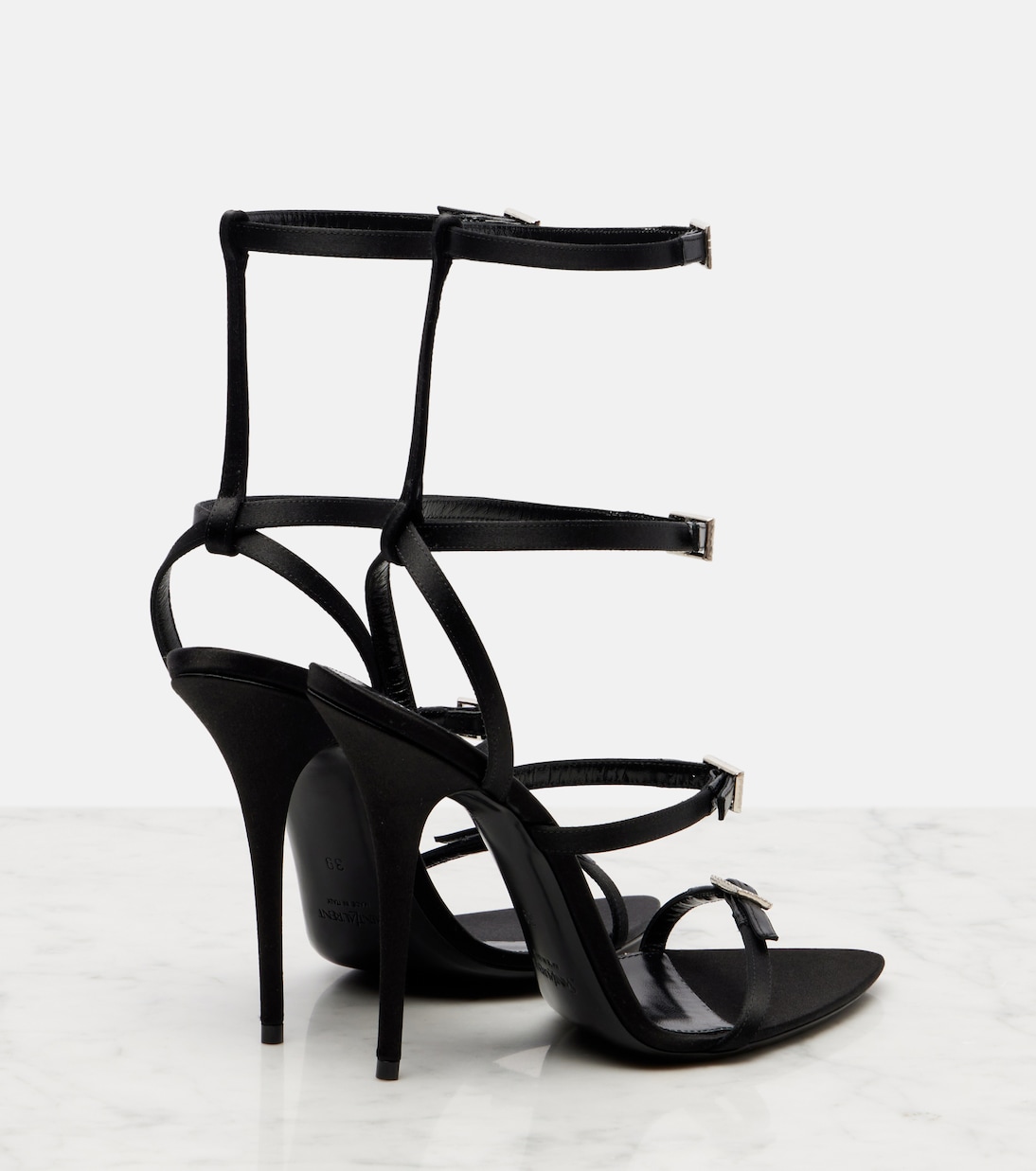Sandalen Nuit 110 aus Satin | Saint Laurent