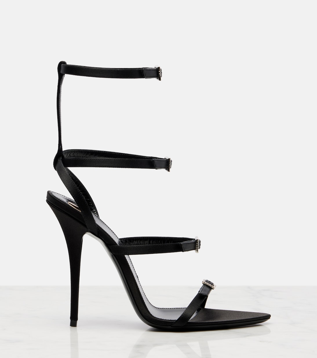 Sandalen Nuit 110 aus Satin | Saint Laurent