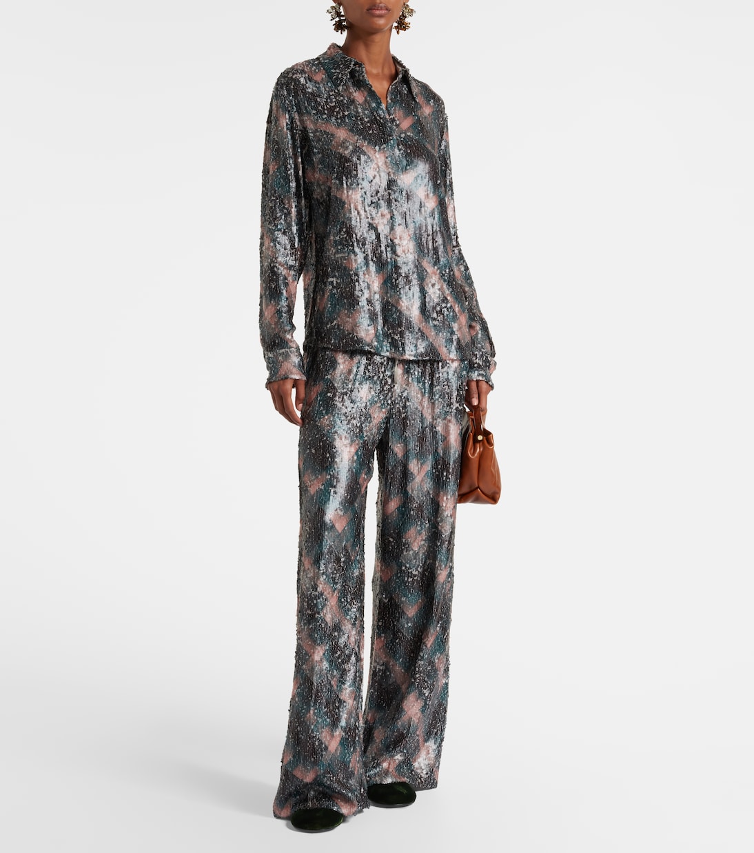 Wedges 95 aus Samt | Dries Van Noten