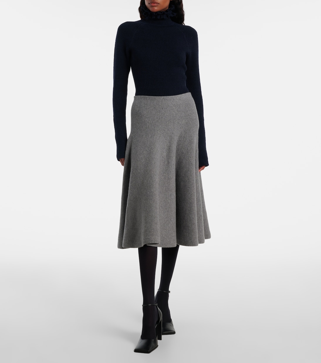 Wool and silk-blend turtleneck sweater | Alaïa
