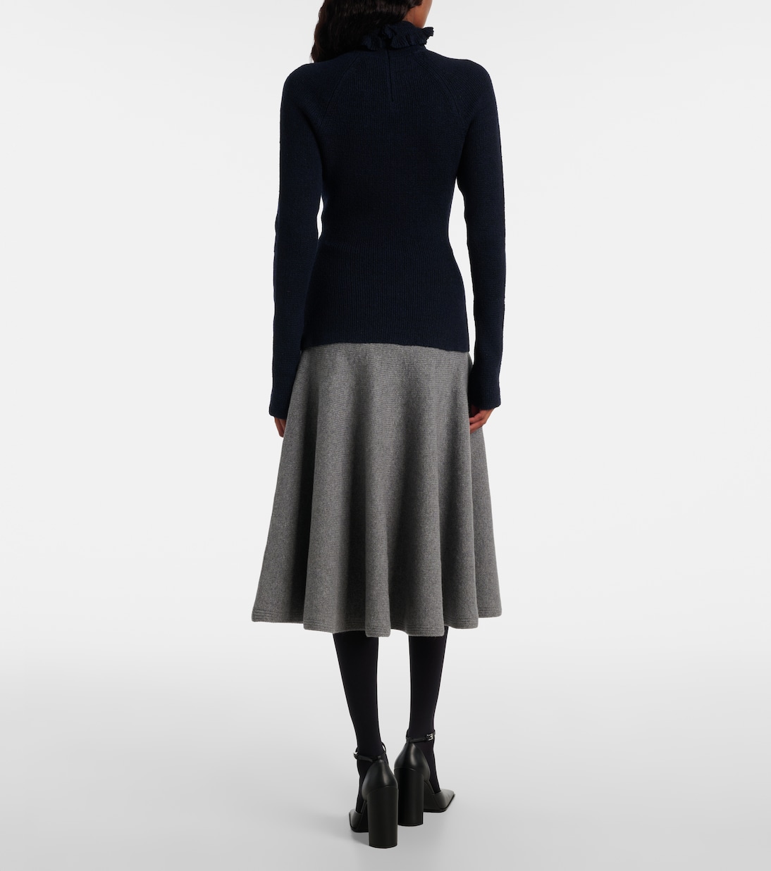 Wool and silk-blend turtleneck sweater | Alaïa