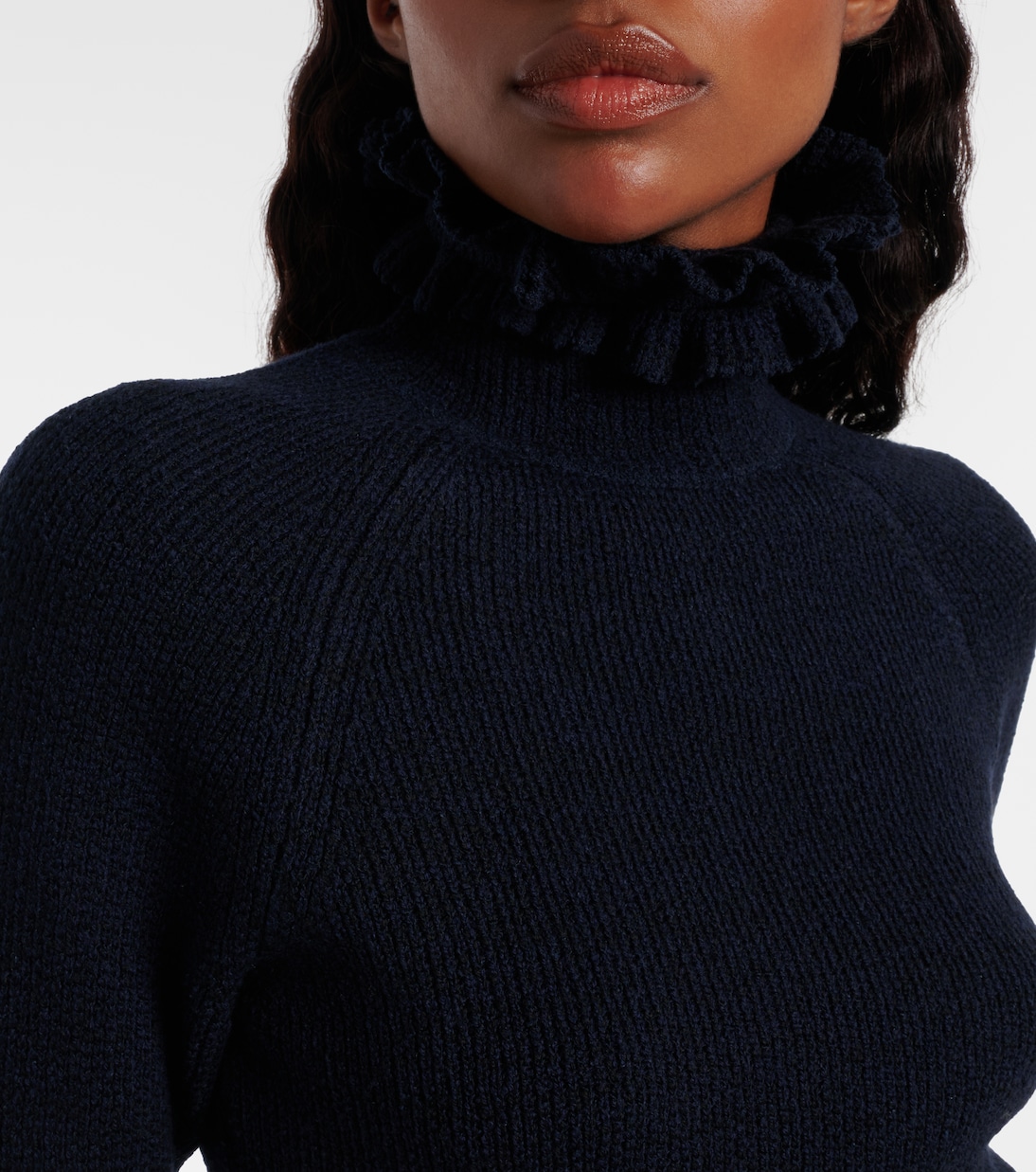 Wool and silk-blend turtleneck sweater | Alaïa