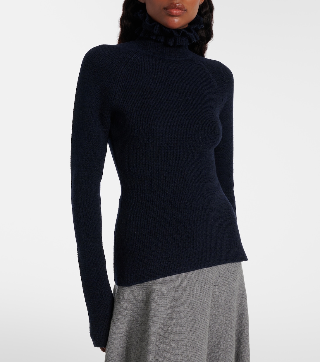 Wool and silk-blend turtleneck sweater | Alaïa