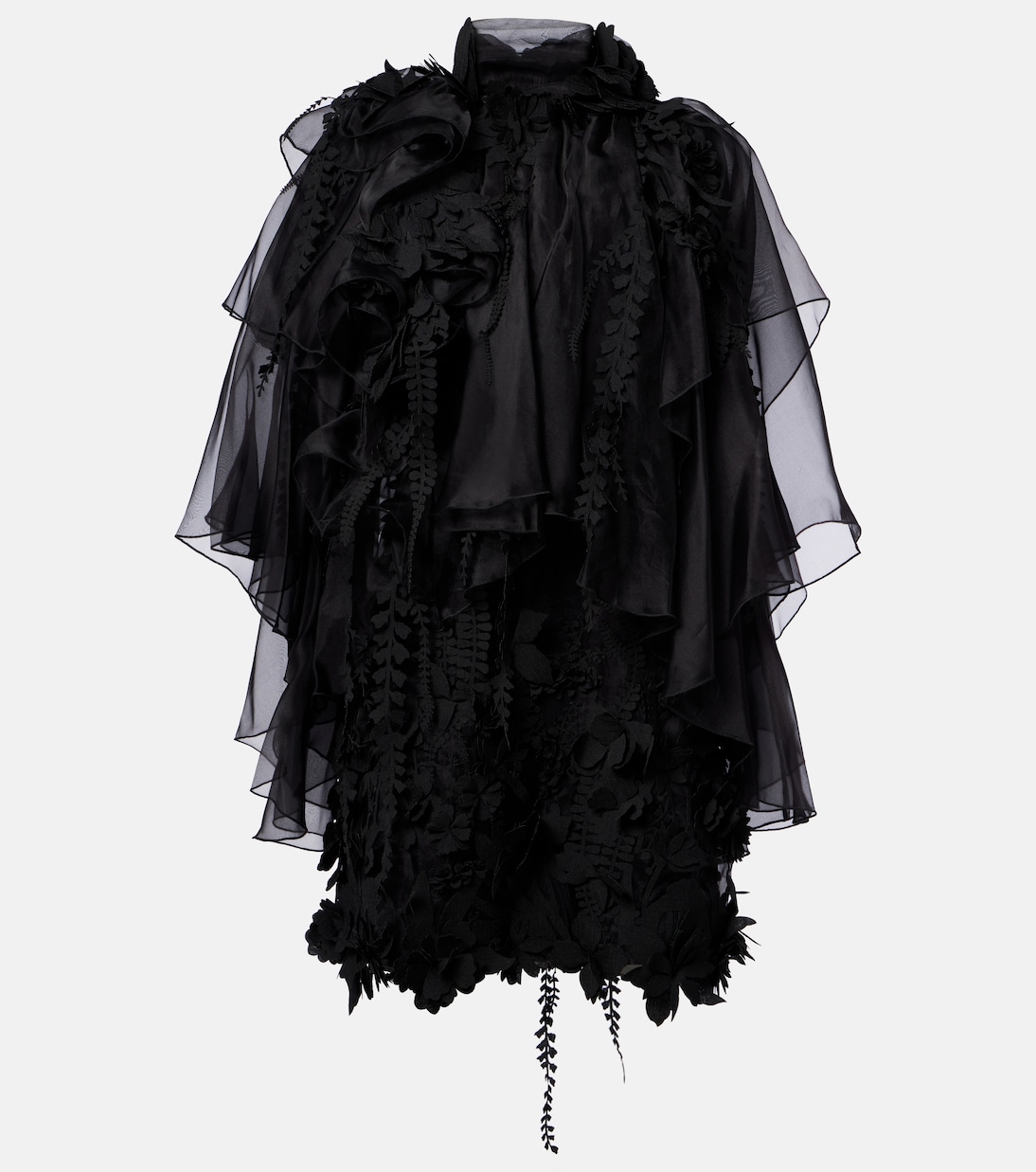 Hypnotic floral-appliqué minidress | Zimmermann