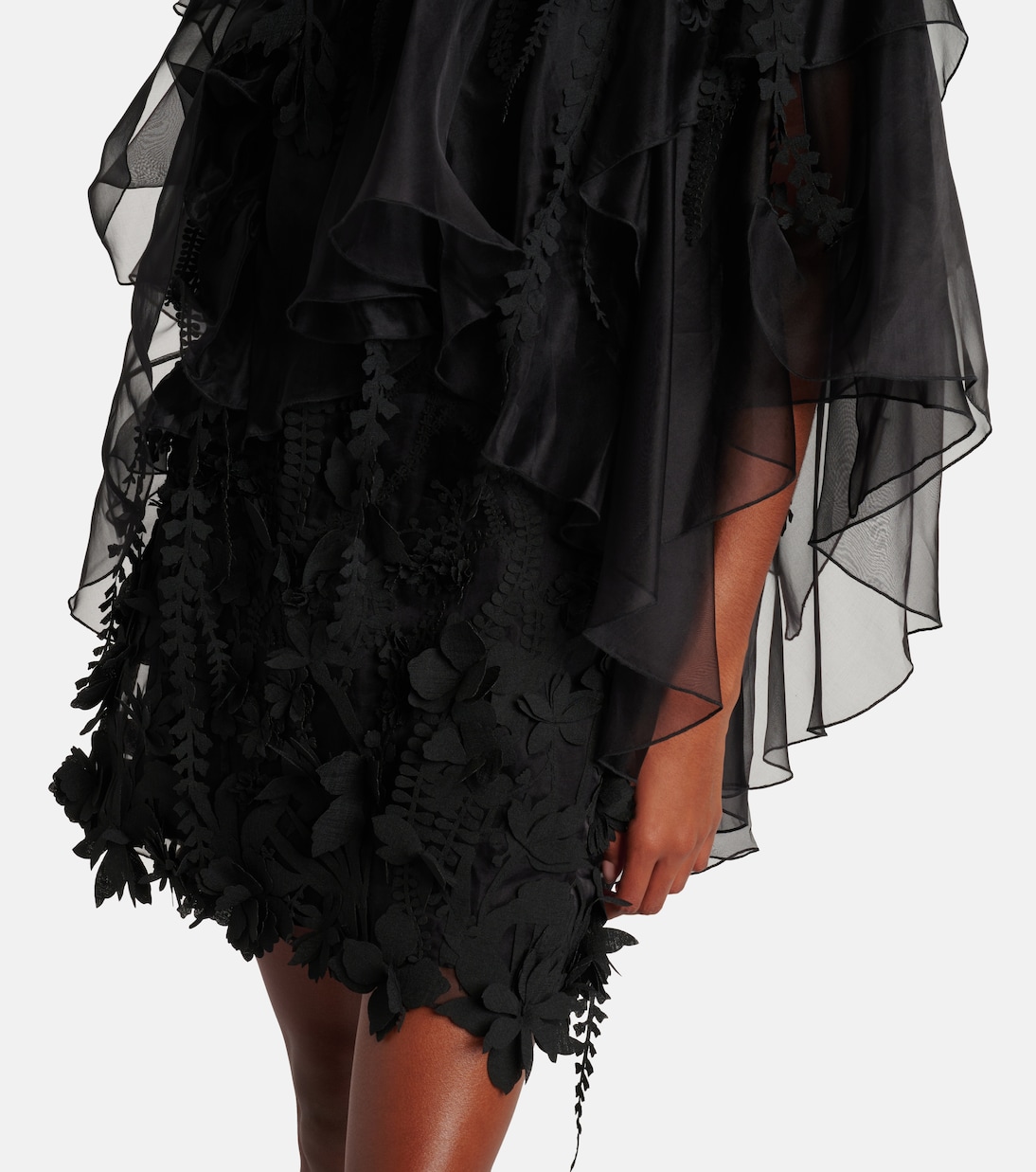 Hypnotic floral-appliqué minidress | Zimmermann