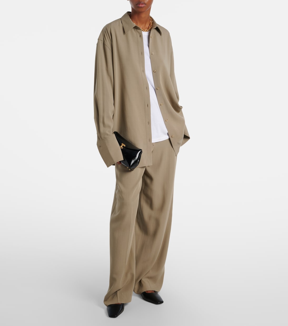 Weite Mid-Rise-Hose  | Toteme