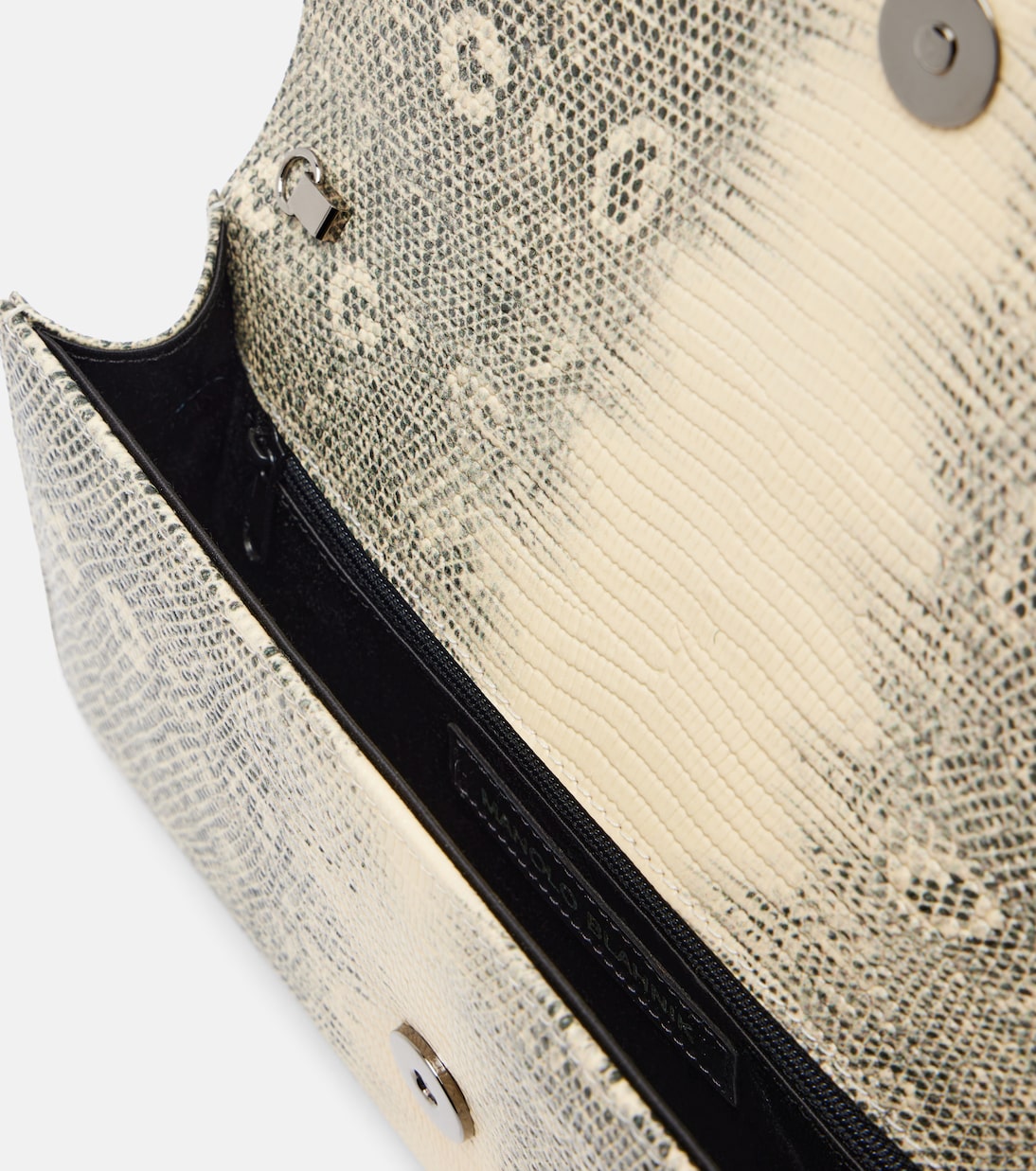 Maygot snake-effect leather clutch | Manolo Blahnik