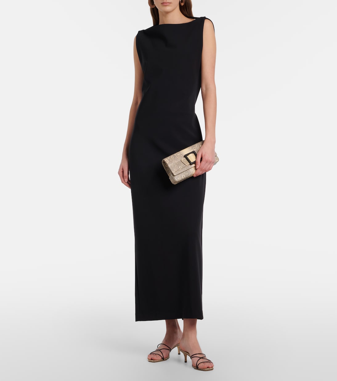 Maygot snake-effect leather clutch | Manolo Blahnik