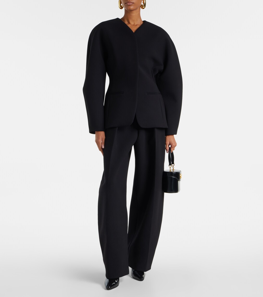 Escarpins slingback Cover-Up en cuir verni | Herbert Levine