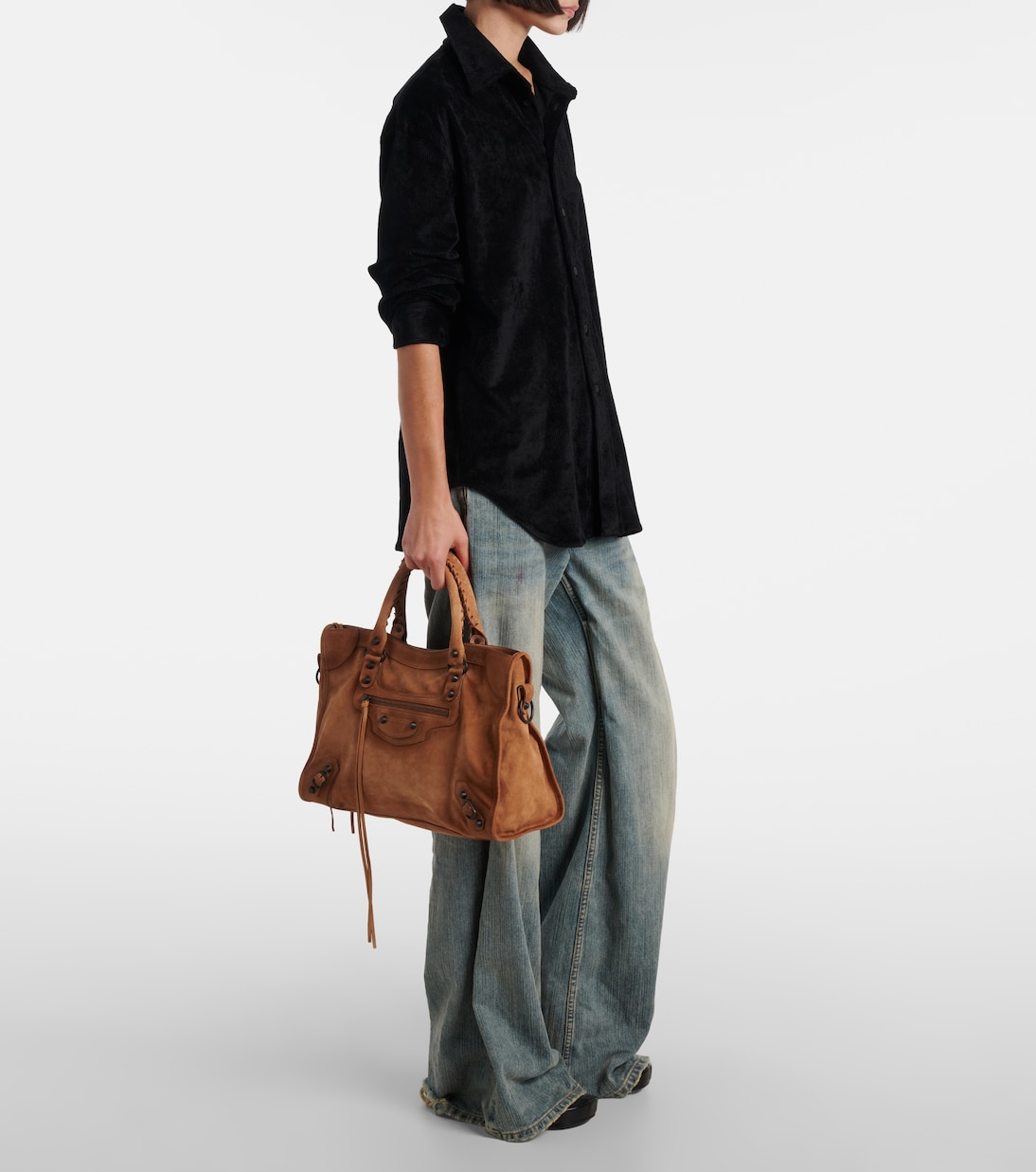 Le City Medium suede tote bag | Balenciaga