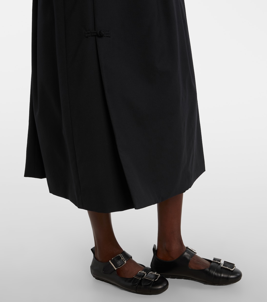 Wool midi skirt | Noir Kei Ninomiya