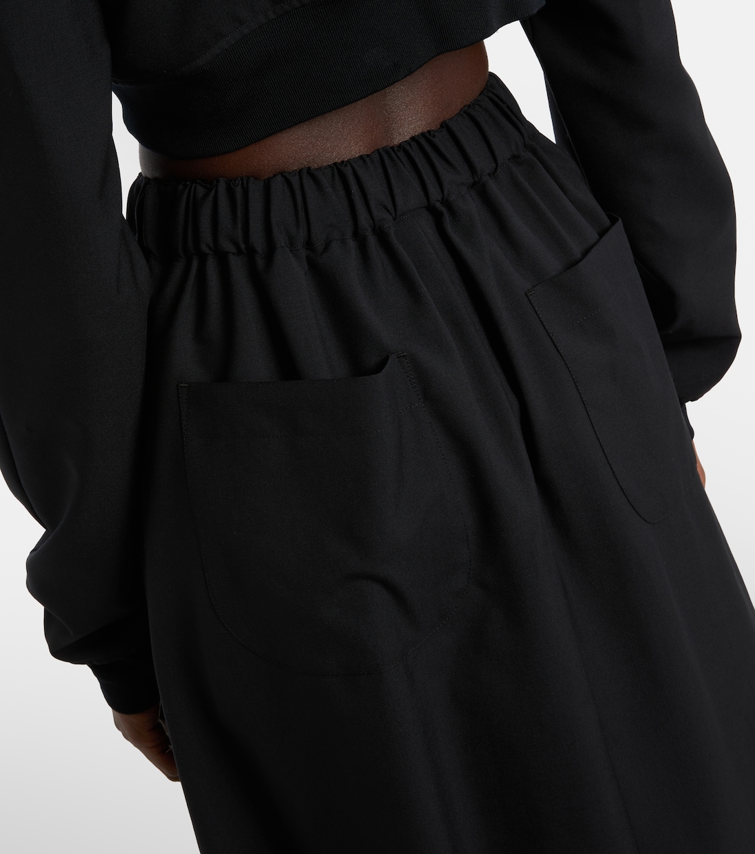 Wool midi skirt | Noir Kei Ninomiya