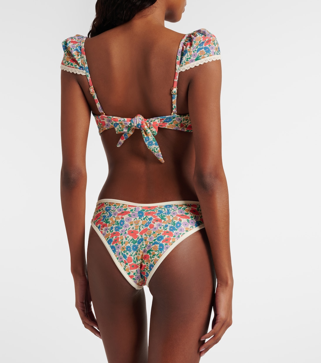 Cabana floral bikini top | Montce