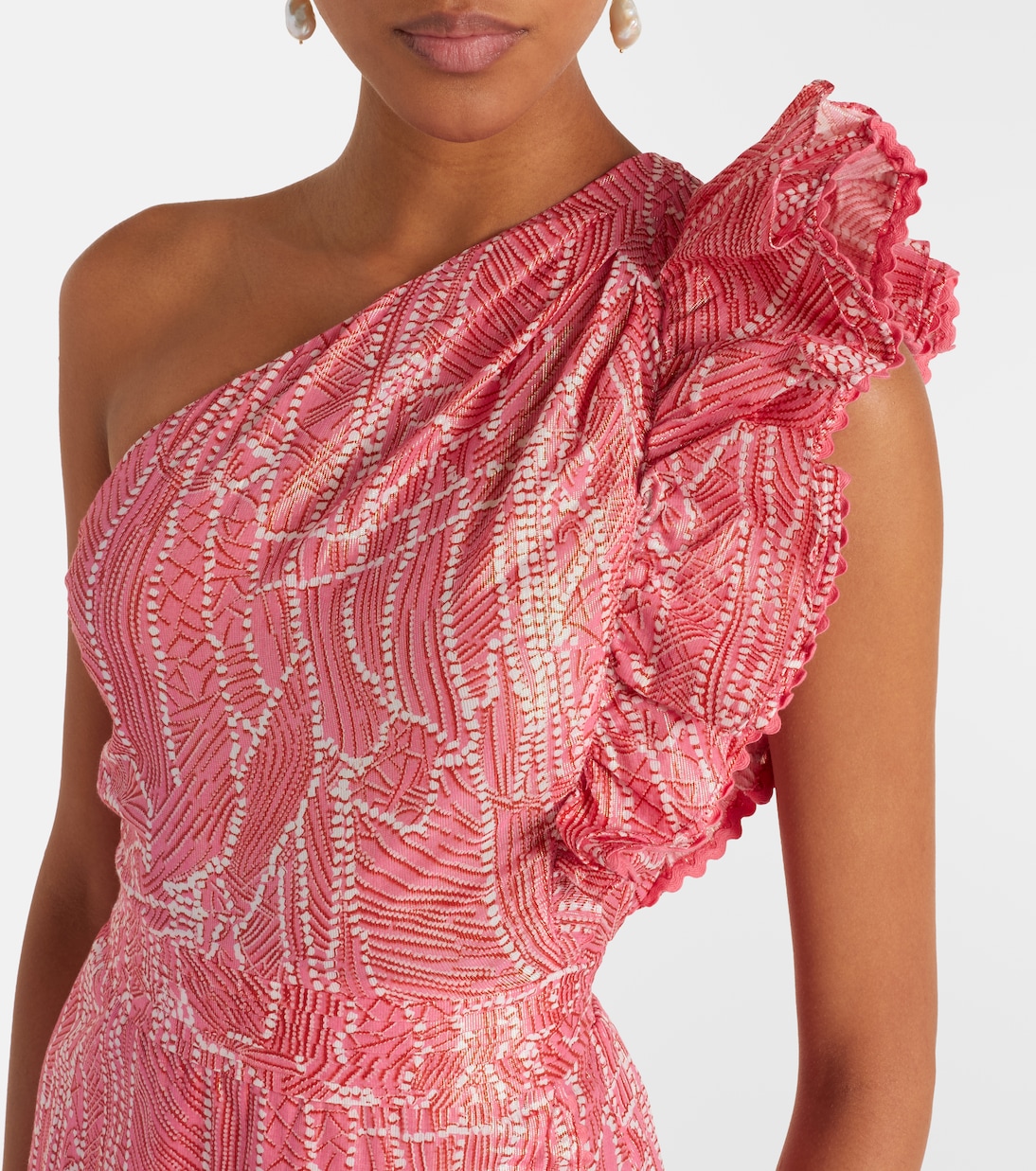 Corinne cotton-blend lamé minidress | Poupette St Barth