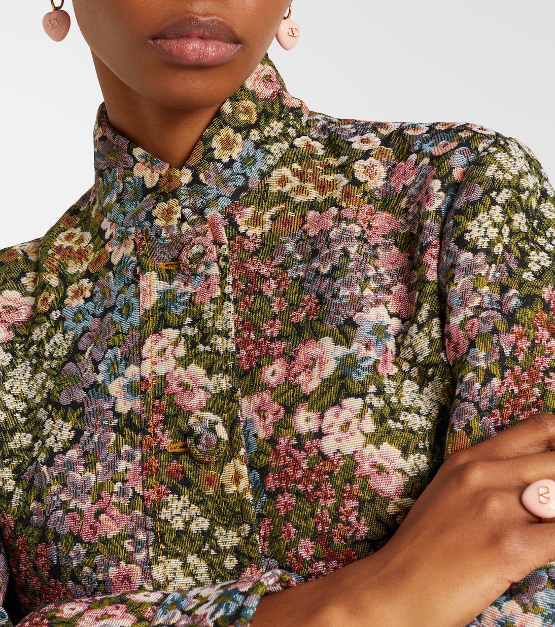 Ohrringe Cœur Royal VLogo mit Emaille | Valentino