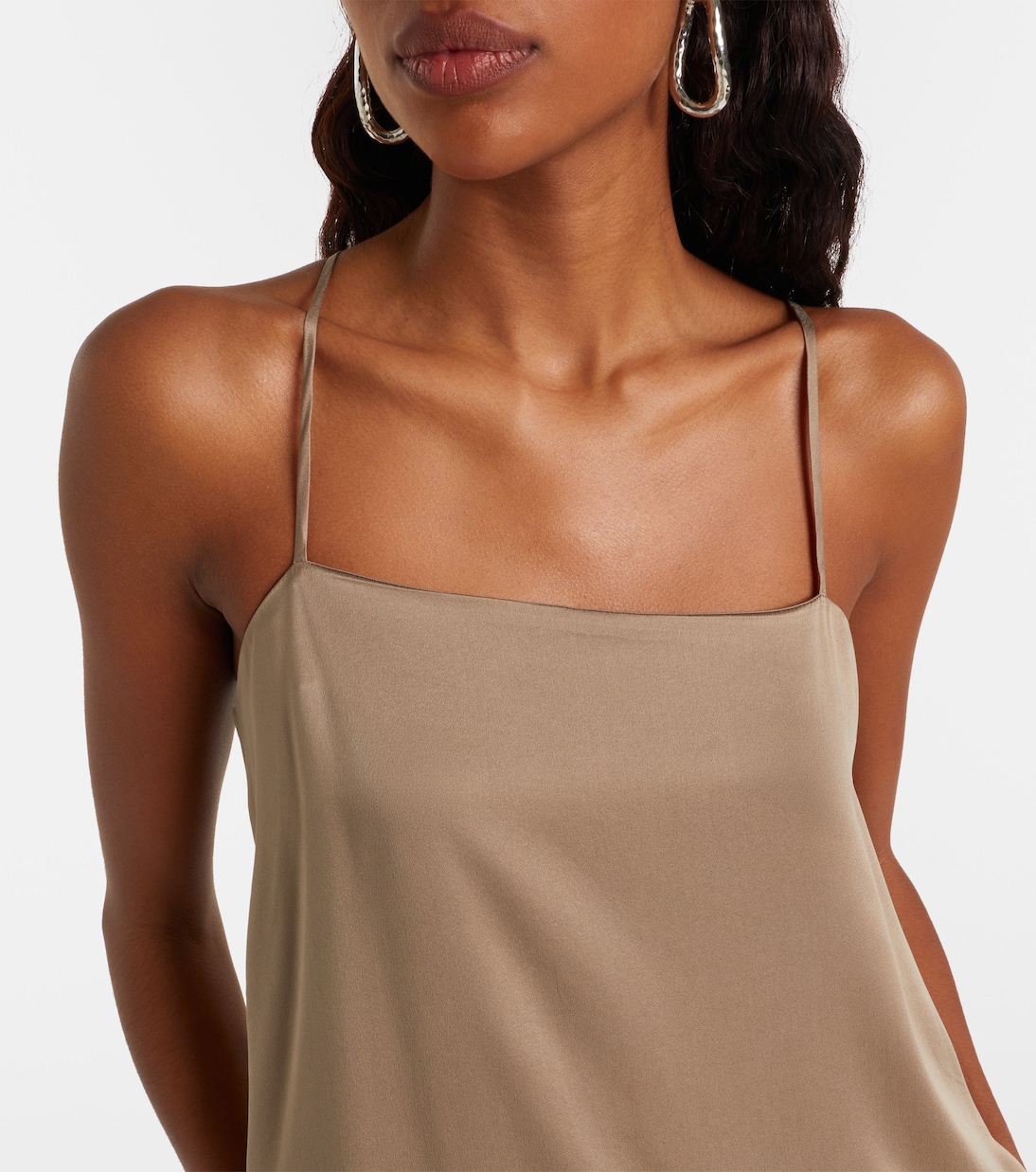 Melfi silk twill maxi dress | Asceno