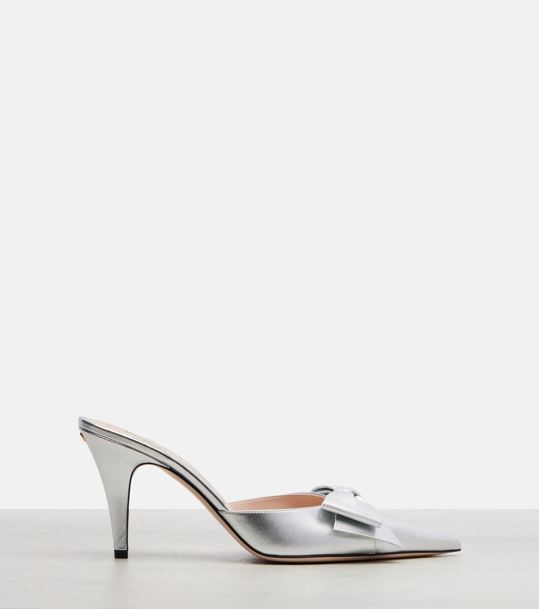 Mules aus Metallic-Leder | Valentino Garavani