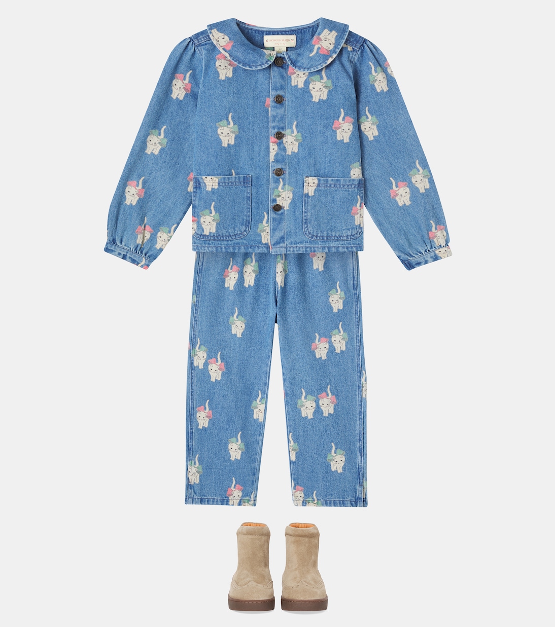 Magot printed cotton denim jacket | Konges Sløjd