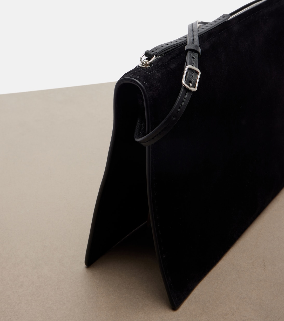 Glove Pochette suede shoulder bag | Phoebe Philo
