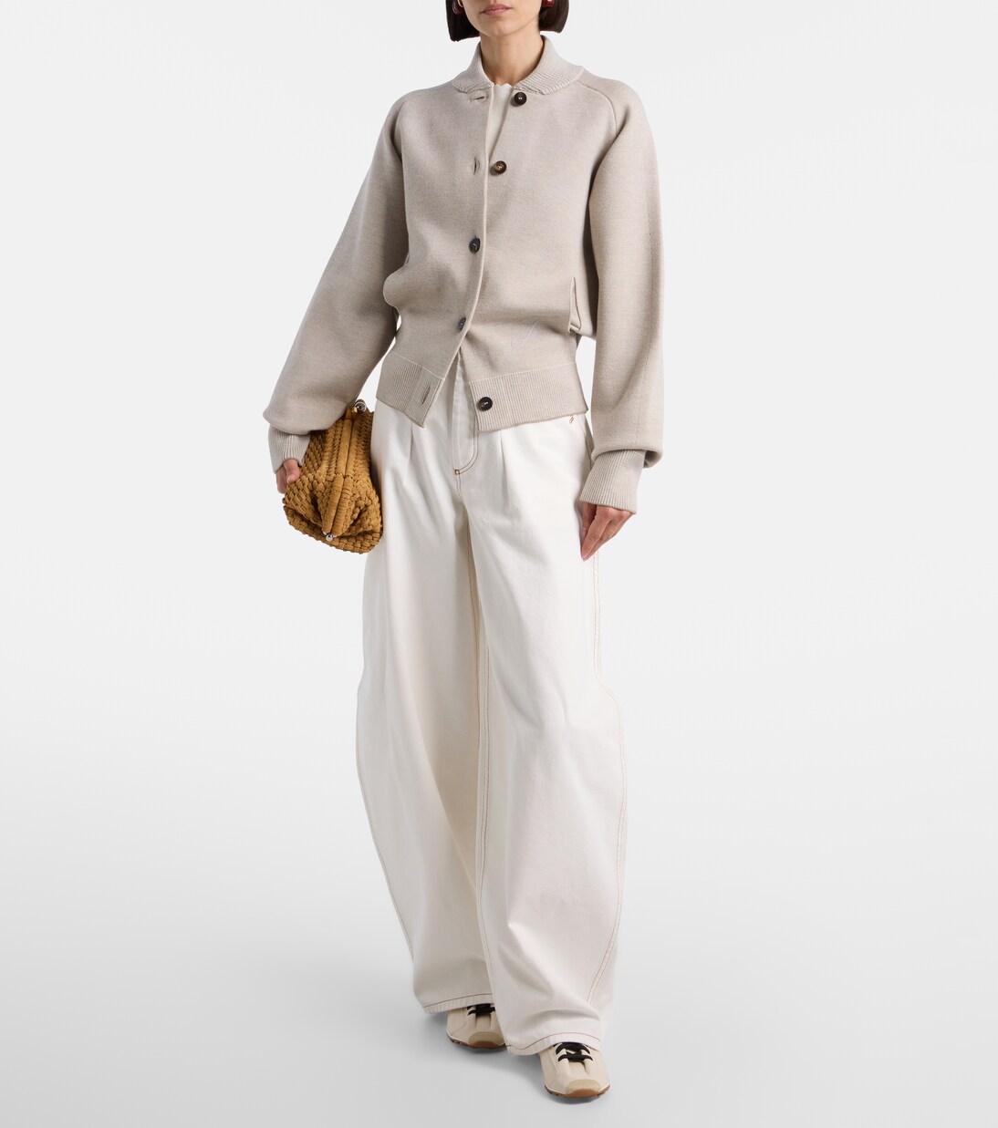 Salon woven suede clutch | Jacquemus