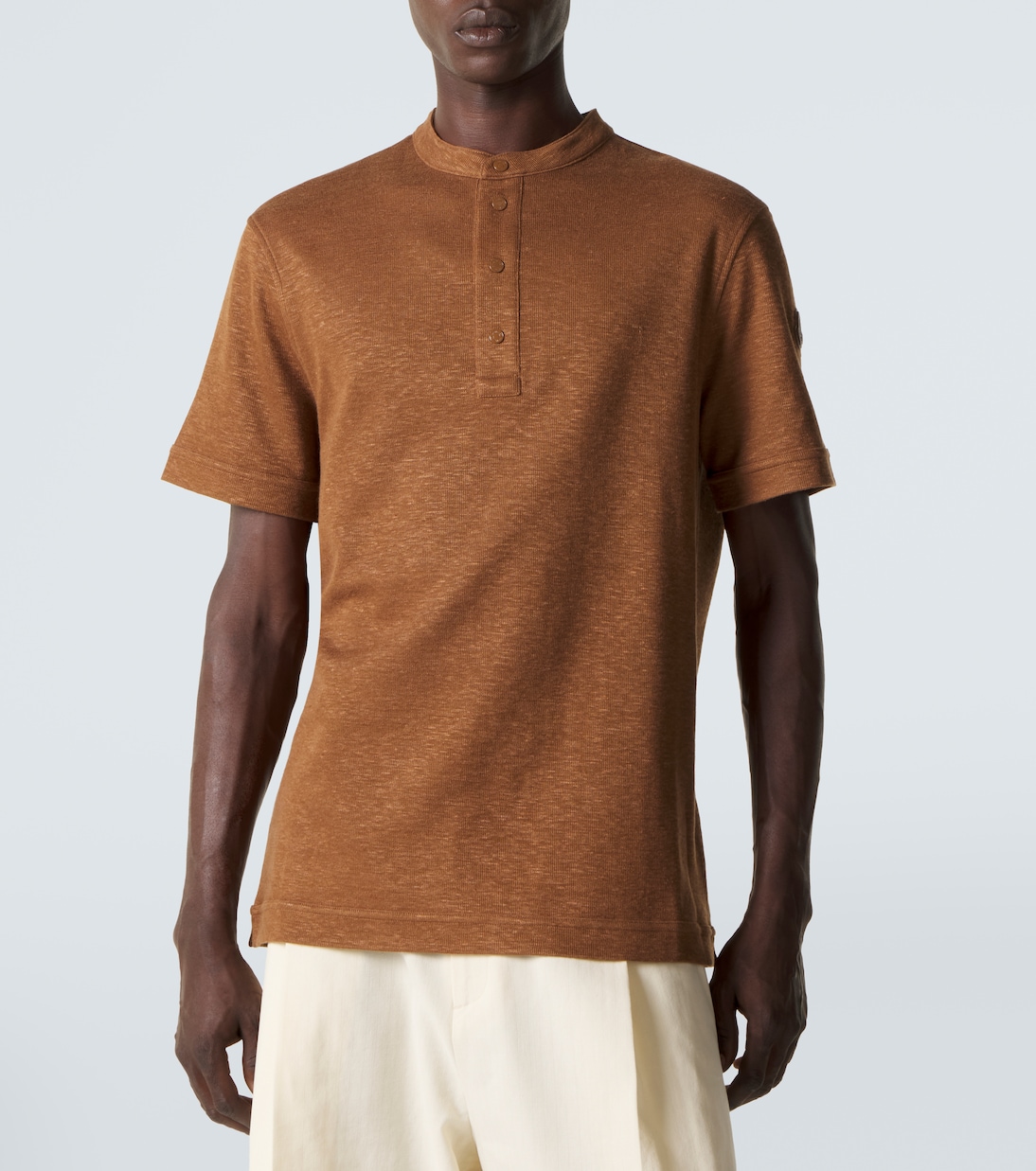 Polo in misto cotone e lino | Moncler