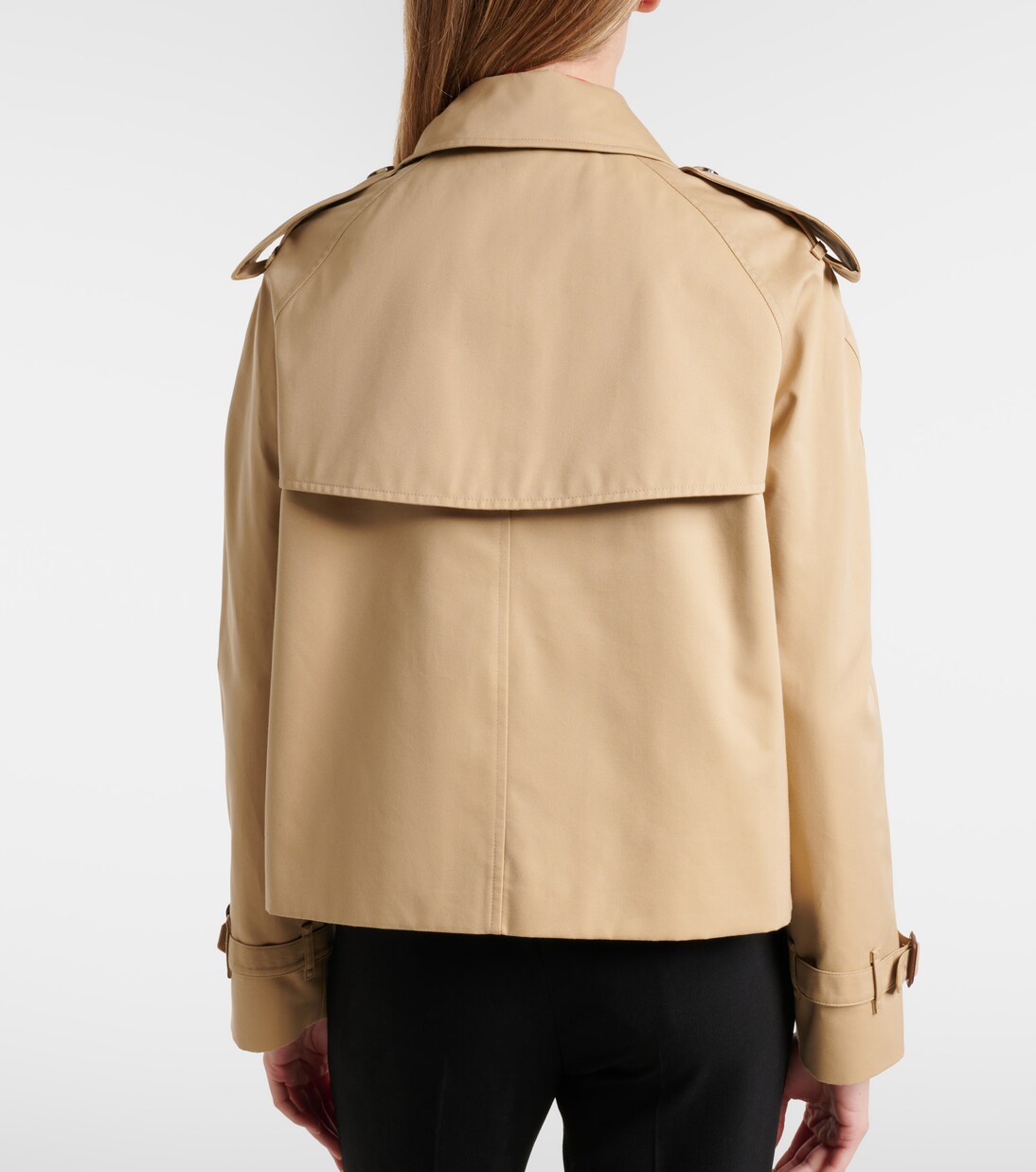 Cropped cotton gabardine jacket | Burberry