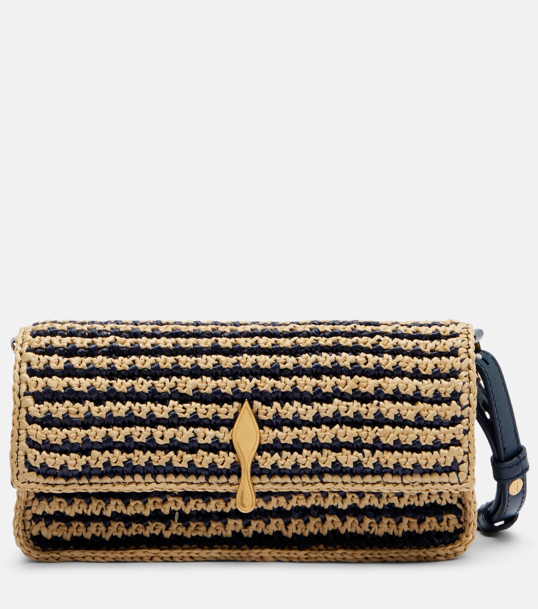 Bettina Mini leather-trimmed crochet clutch | Christian Louboutin