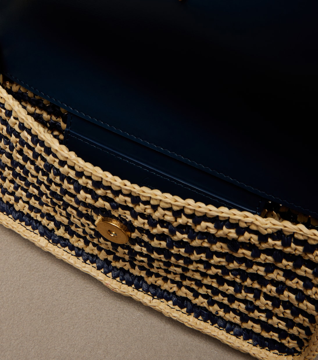 Bettina Mini leather-trimmed crochet clutch | Christian Louboutin