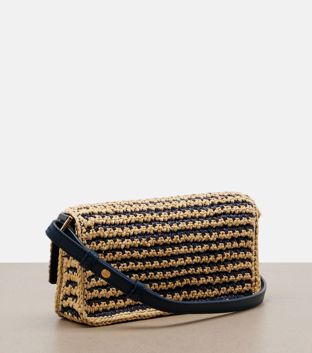 Bettina Mini leather-trimmed crochet clutch | Christian Louboutin