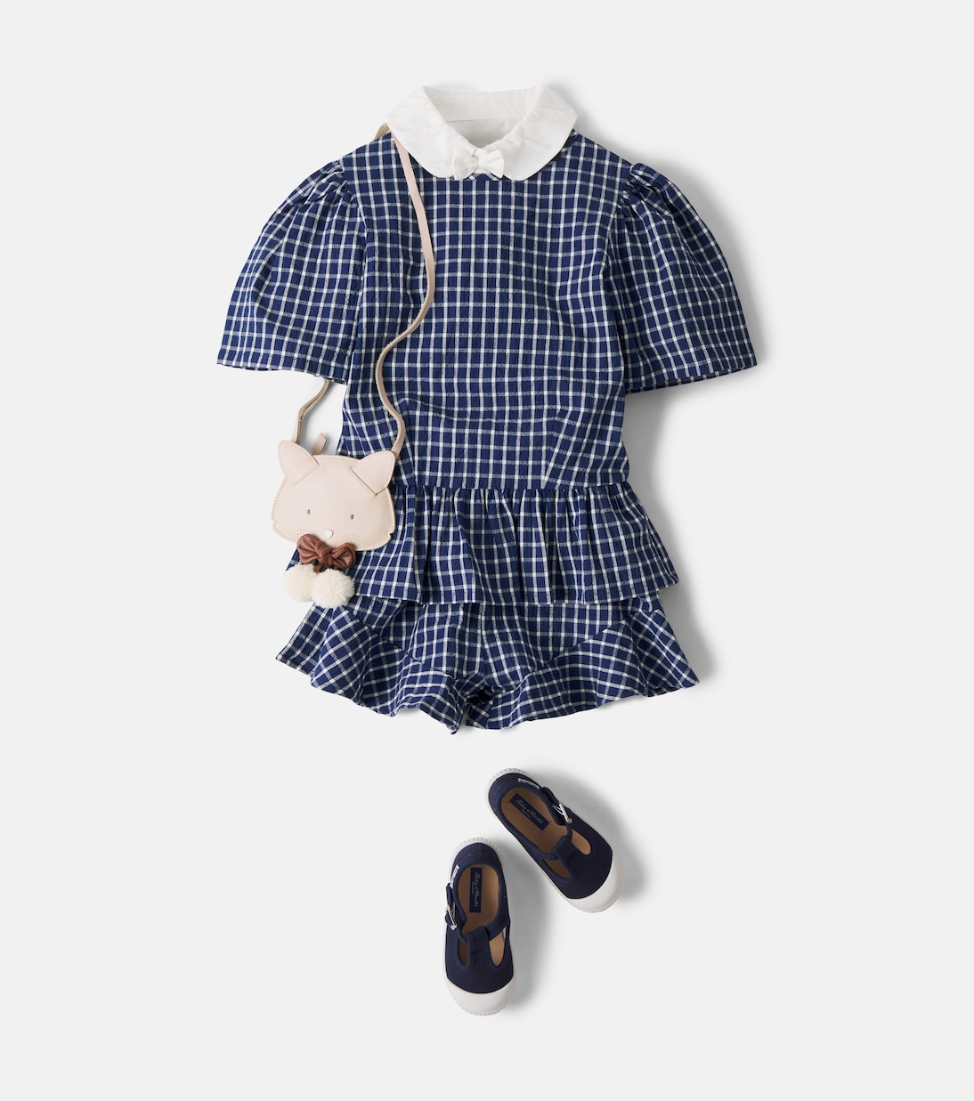 Jasmine gingham cotton seersucker top | The New Society