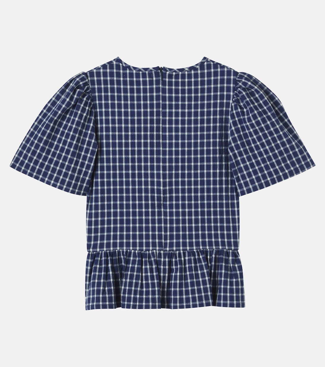 Jasmine gingham cotton seersucker top | The New Society