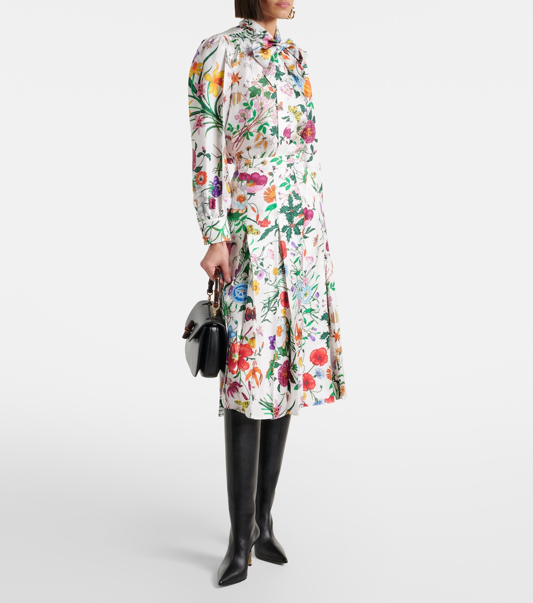 Bombshell leather knee-high boots | Gucci