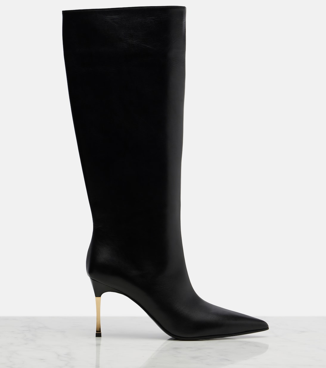 Bombshell leather knee-high boots | Gucci