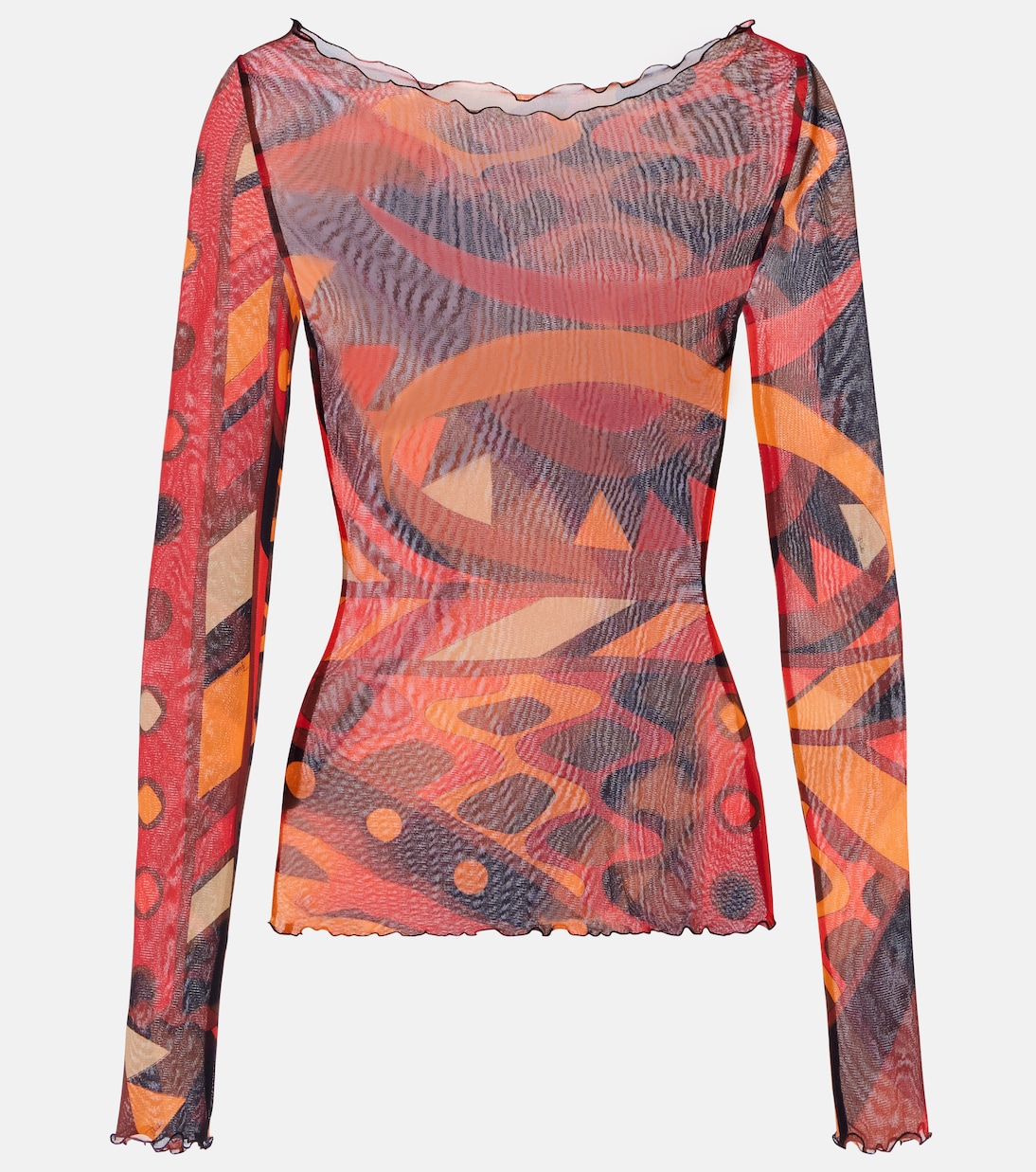Cropped-Top Vivara aus Tüll | Pucci