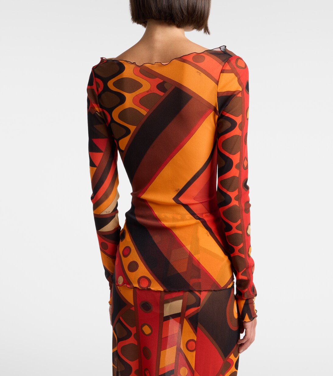 Cropped-Top Vivara aus Tüll | Pucci