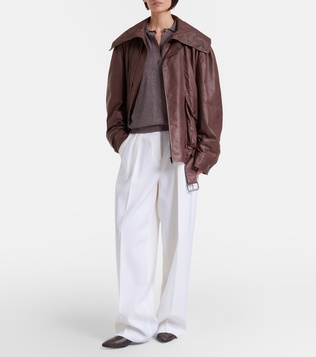 Helga silk polo sweater | Calvin Klein Collection