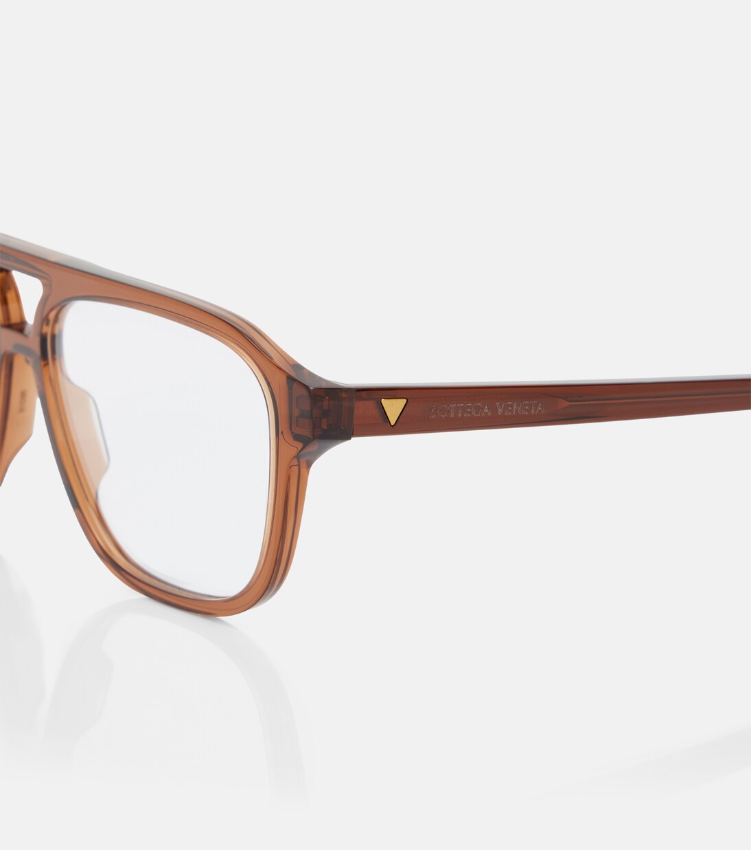 Triangle Stud aviator glasses | Bottega Veneta