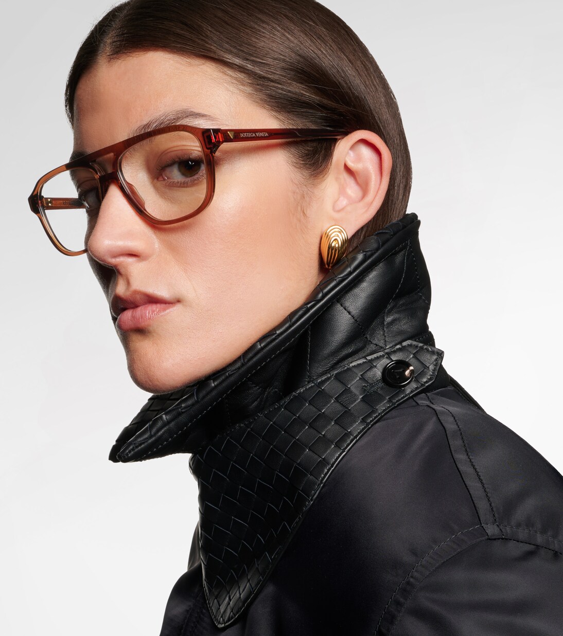Triangle Stud aviator glasses | Bottega Veneta