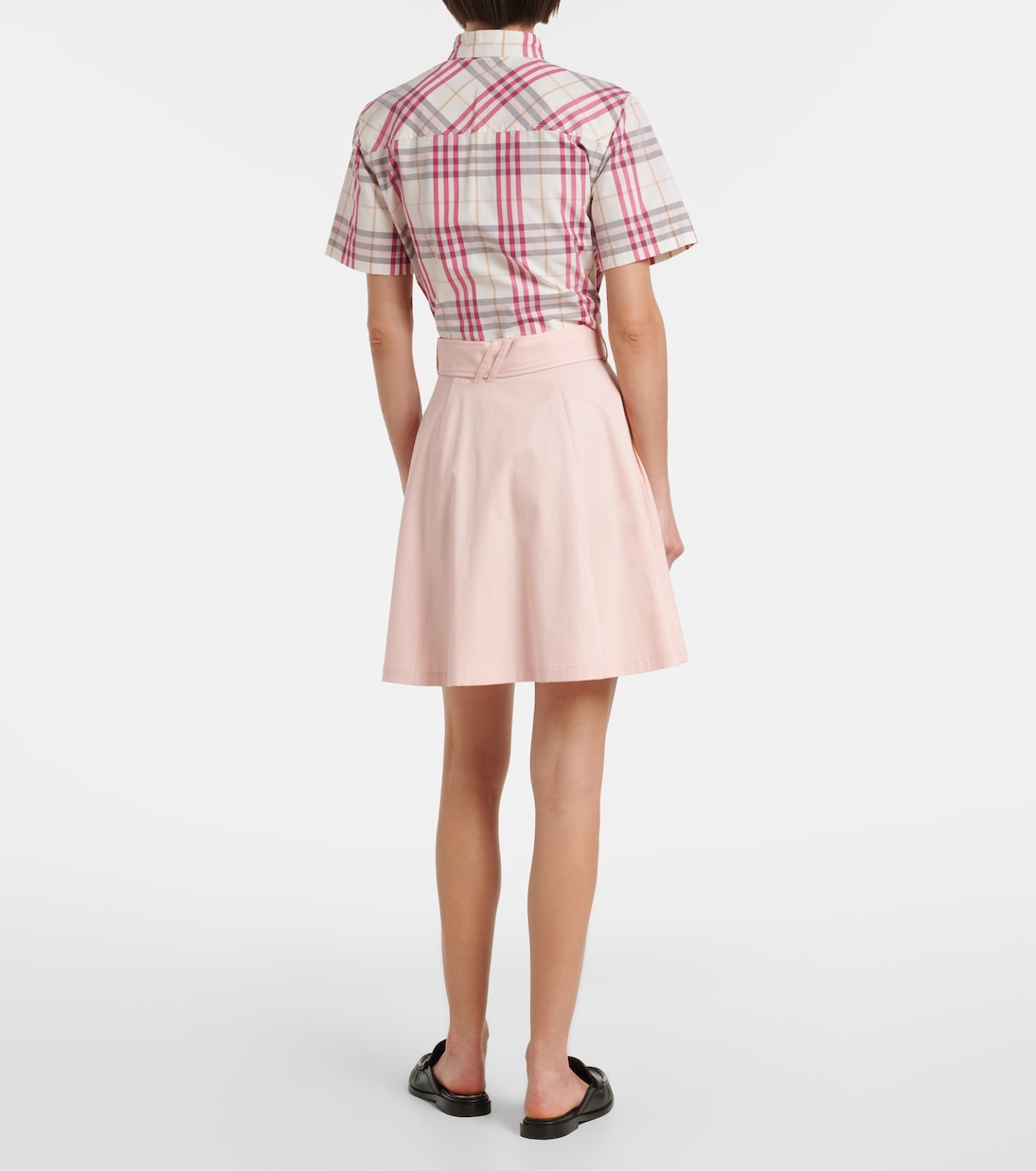 Josselyn belted cotton miniskirt | Burberry