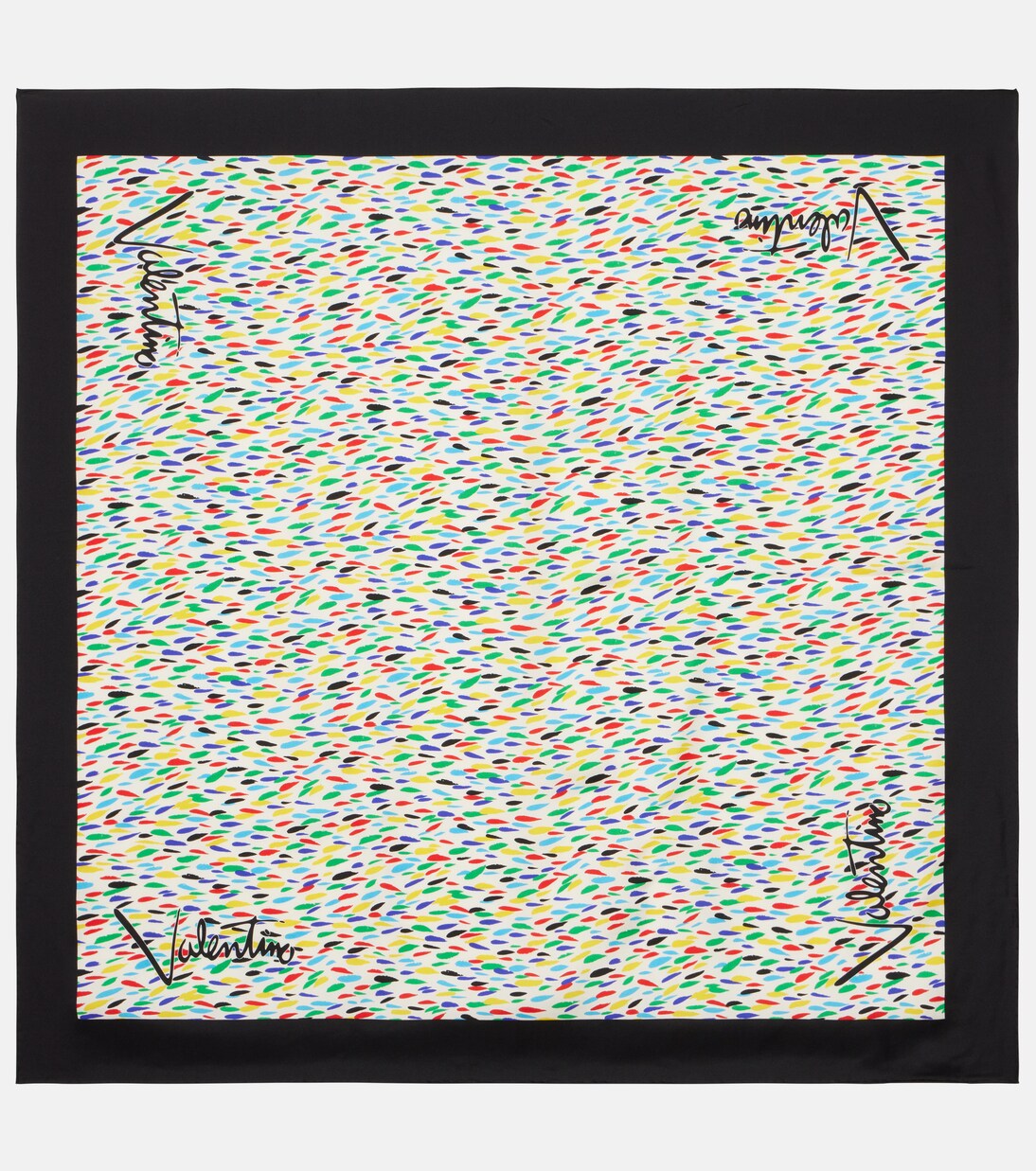 Printed silk twill scarf | Valentino