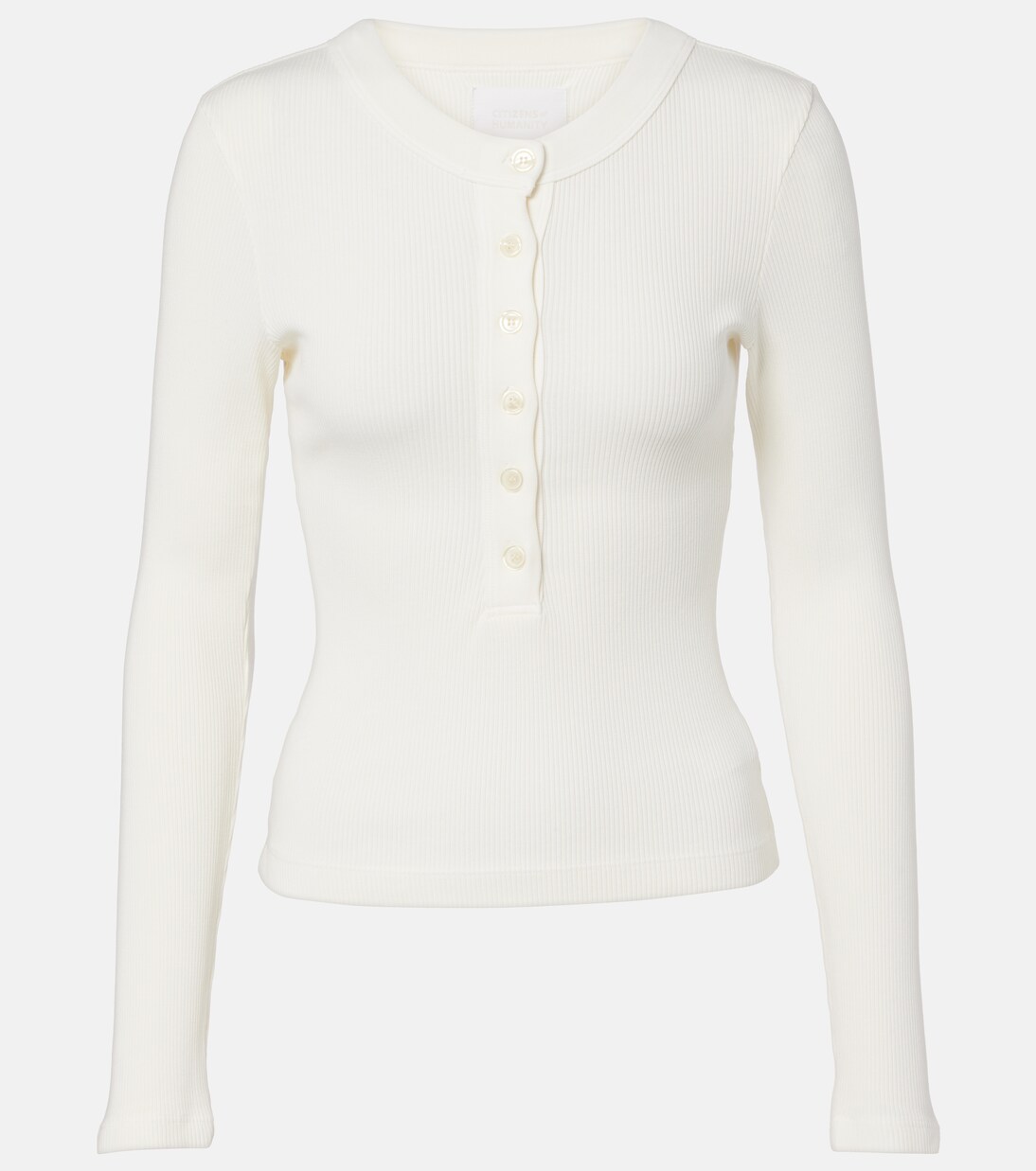 Varra ribbed-knit Henley shirt | Citizens of Humanity