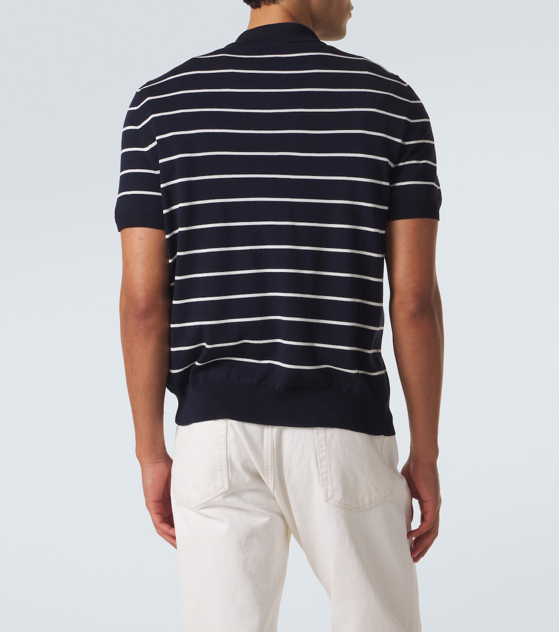 Striped cotton polo shirt | Prada