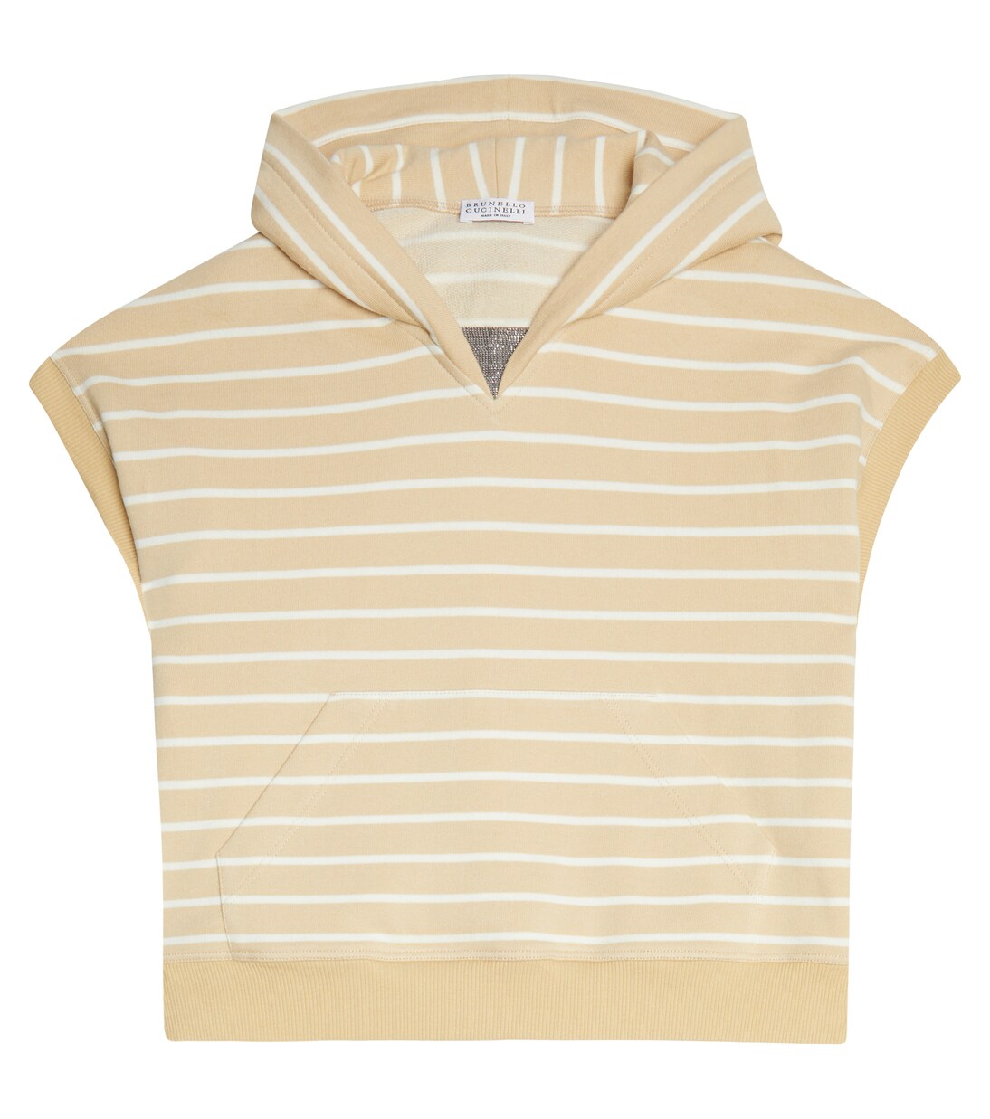 Embellished cotton vest | Brunello Cucinelli Kids