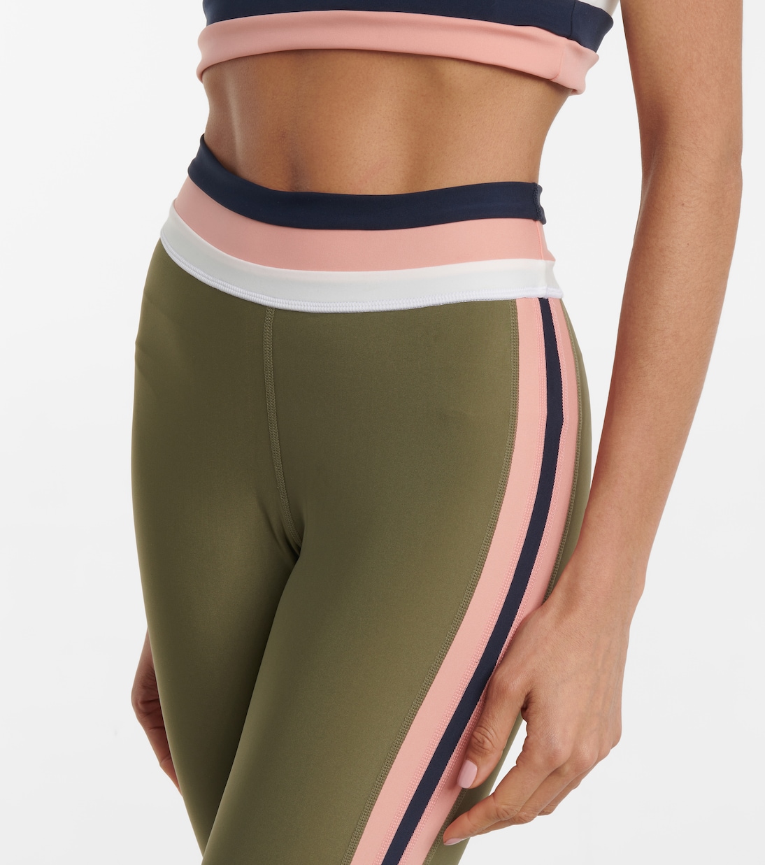 Gestreifte High-Rise Leggings Papillon | The Upside