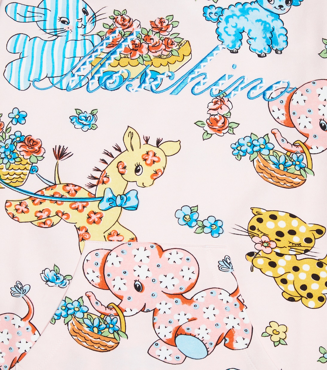 Printed jersey hooded dress | Moschino Kids