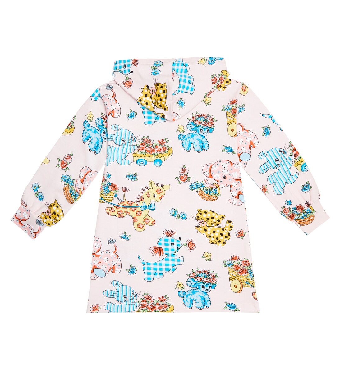 Printed jersey hooded dress | Moschino Kids