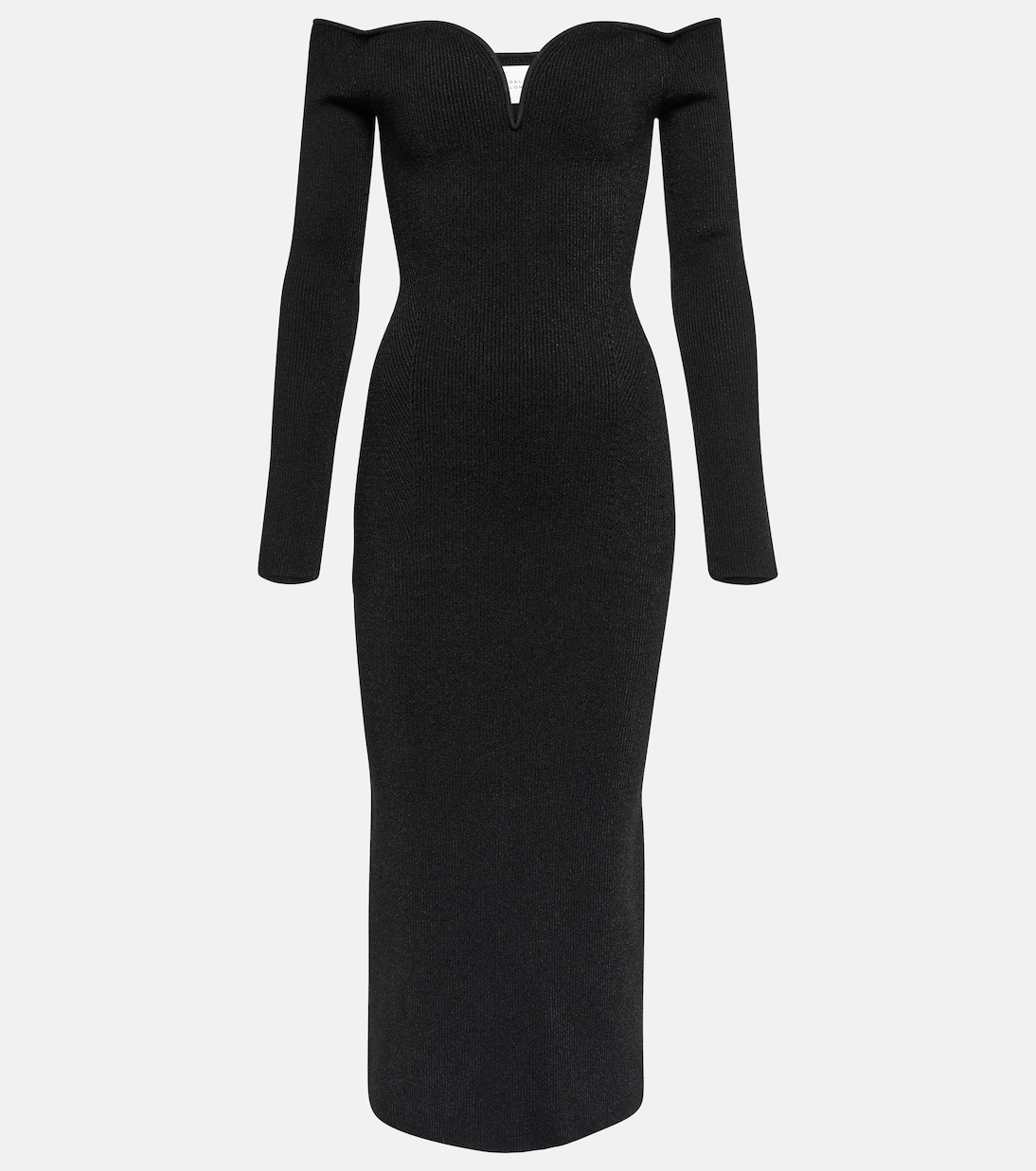 Robe midi Grace à encolure bardot | Galvan