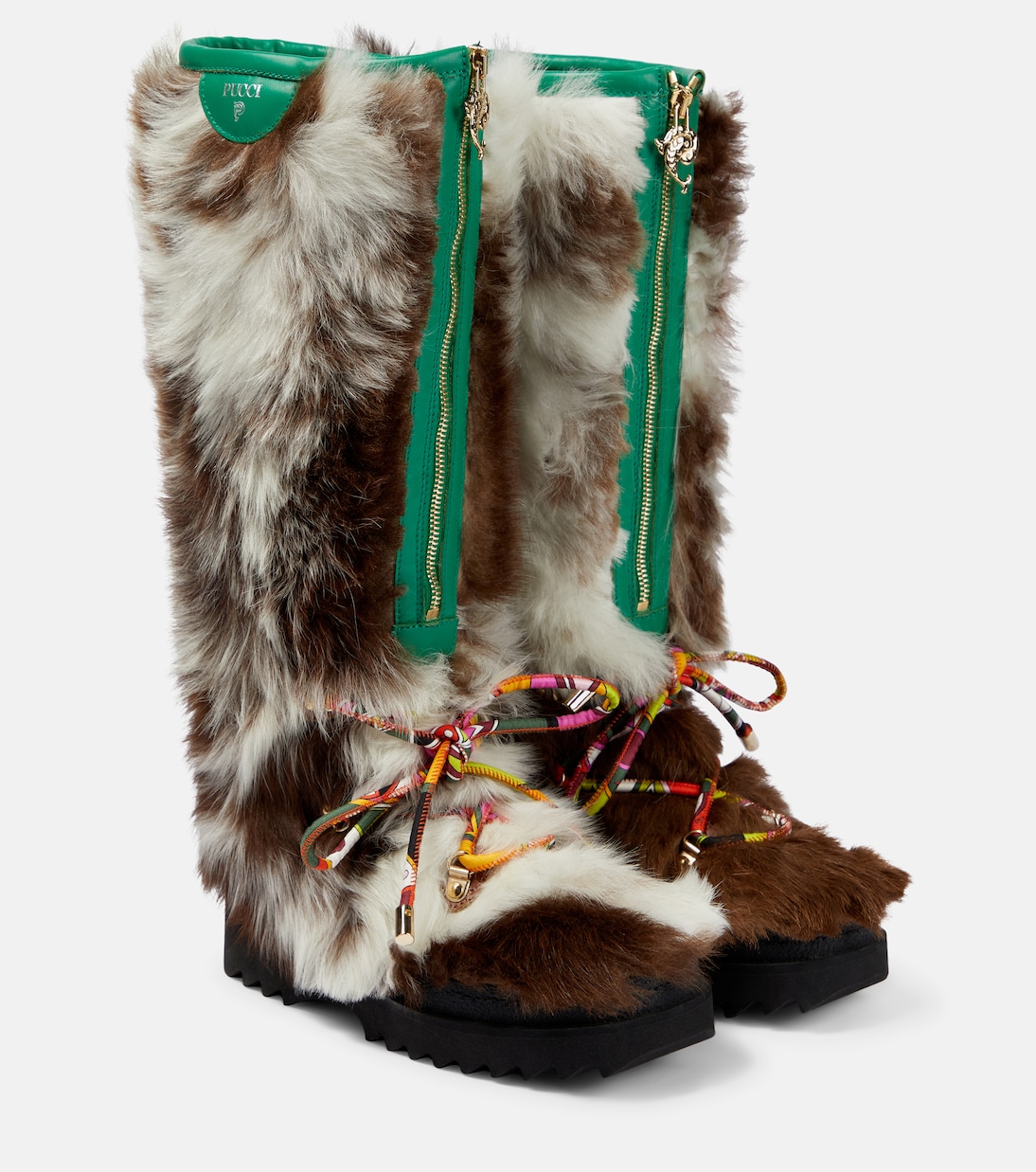 Freezy shearling knee-high boots | Pucci