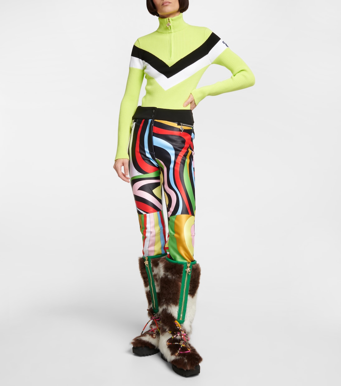 Freezy shearling knee-high boots | Pucci