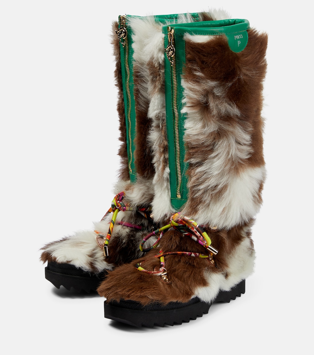 Freezy shearling knee-high boots | Pucci